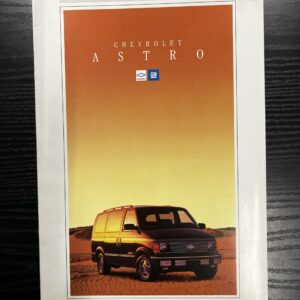 Salgsbrochure Chevrolet Astro 1994
