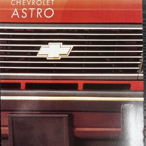 Salgsbrochure Chevrolet Astro 1993