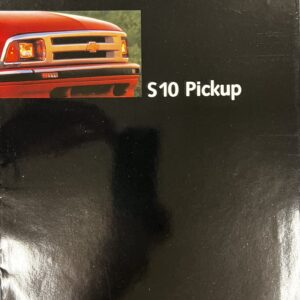 Salgsbrochure Chevrolet S10 Pickup 1996