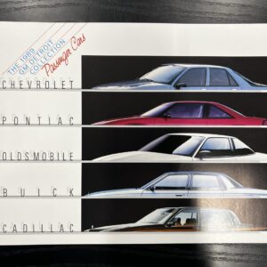 Salgsbrochure GM Detroit Collection Passenger Cars 1989