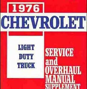Reparationsmanual Chevrolet 1976 Light Duty Truck